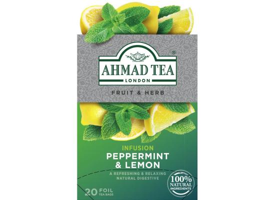 Ahmad Tea Peppermint & Lemon, Pack of 20